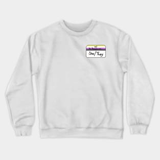 Pronouns nonbinary pride - She/They Crewneck Sweatshirt